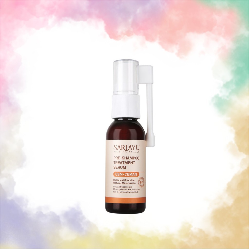 Sariayu Pre Shampoo Treatment serum Cem Ceman 30ml Treatment Rambut Alami Dengan Coconut Oil