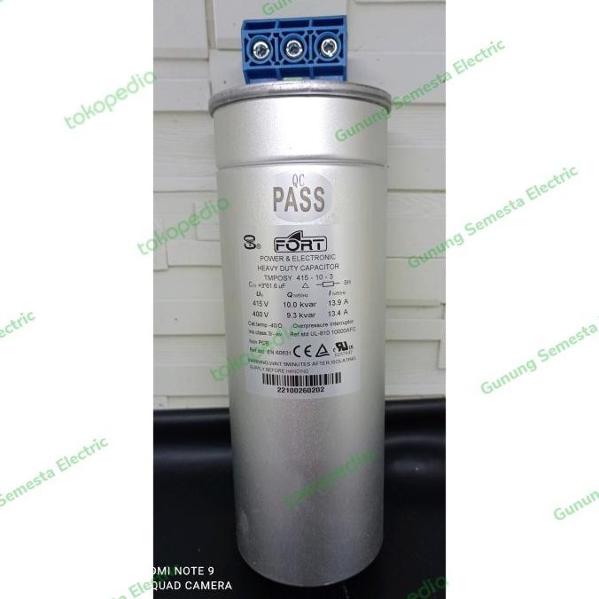 Capacitor 10 Kvar 415V TMPDSY-415-10-3 Kapasitor Bank Fort 10kvar 415v