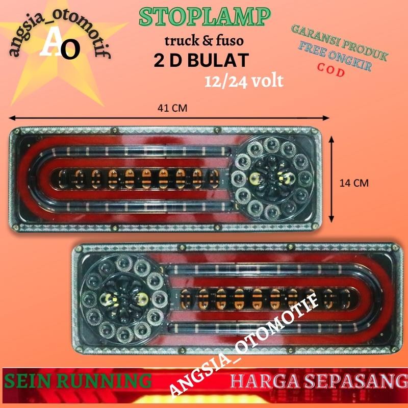 Stoplamp Stop Lamp Truck 12 24 Volt Terbaru Lampu Variasi Mobil Truk Lampu Belakang Truck Variasi La