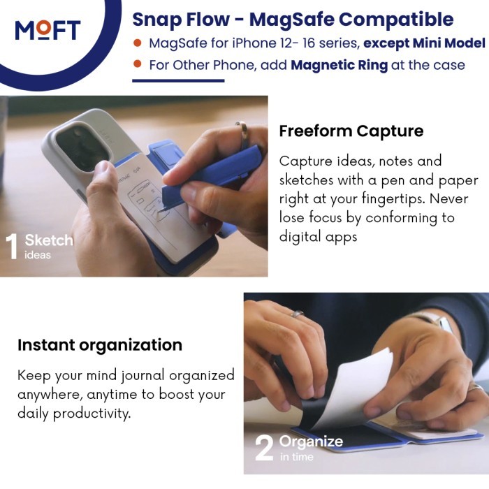

SALE TERLARIS MOFT SNAP FLOW & STAND - MAGSAFE COMPATIBLE READYY