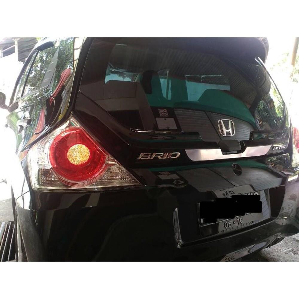 Ducktail Honda Brio Warna Hitam / Aksesoris Eksterior Kaca Belakang Mobil Brio