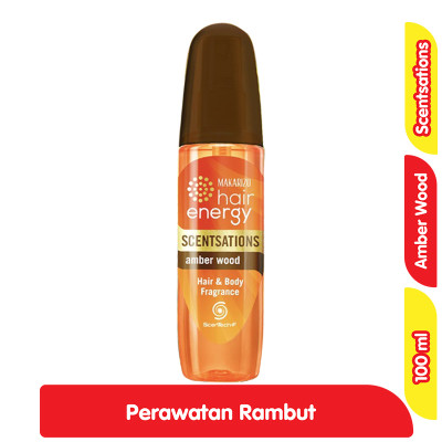 Makarizo Hair Energy Scentsations Parfum Rambut Amber Wood 100 ml