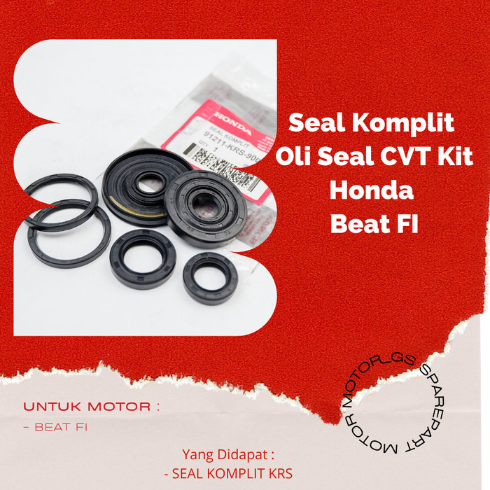 SEAL KOMPLIT HONDA BEAT FI / OLI SEAL CVT KOMPLIT HONDA BEAT FI KZL