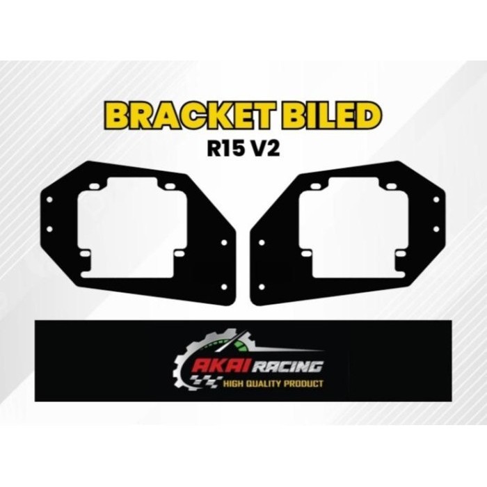 BRACKET LAMPU BILED PROJIE LED HID 2.5 INCH MOTOR YAMAHA R15 V2