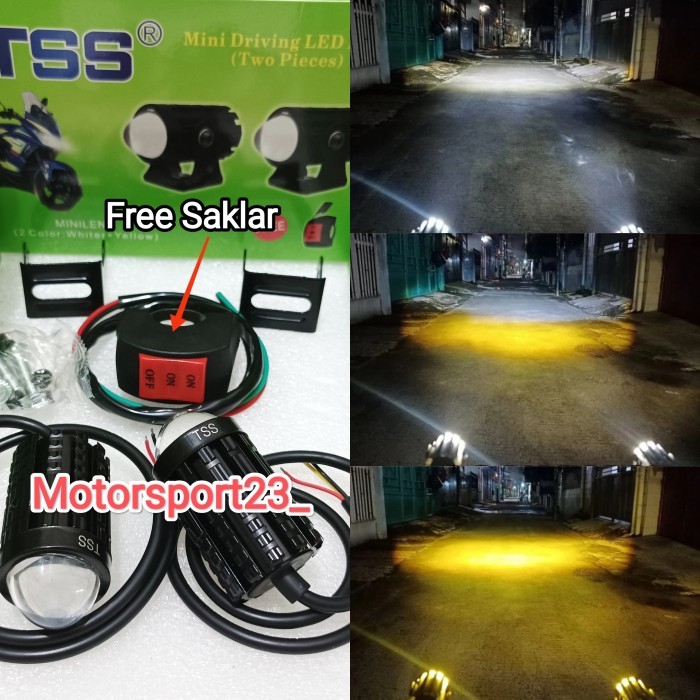 LAMPU TEMBAK LASER GUN MINI DRIVING TSS RACING LAMPU SOROT D2 DRIVING MINI LAMPU TEMBAK D2 FREE