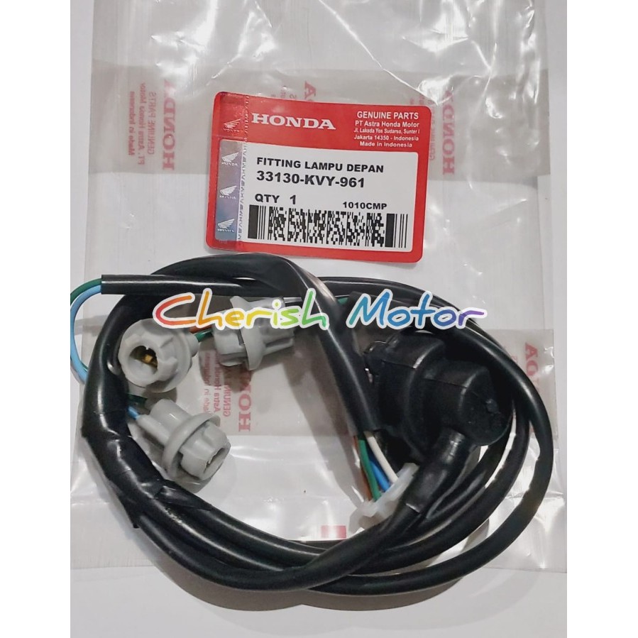 FITTING FITING LAMPU DEPAN BEAT KARBU KVY