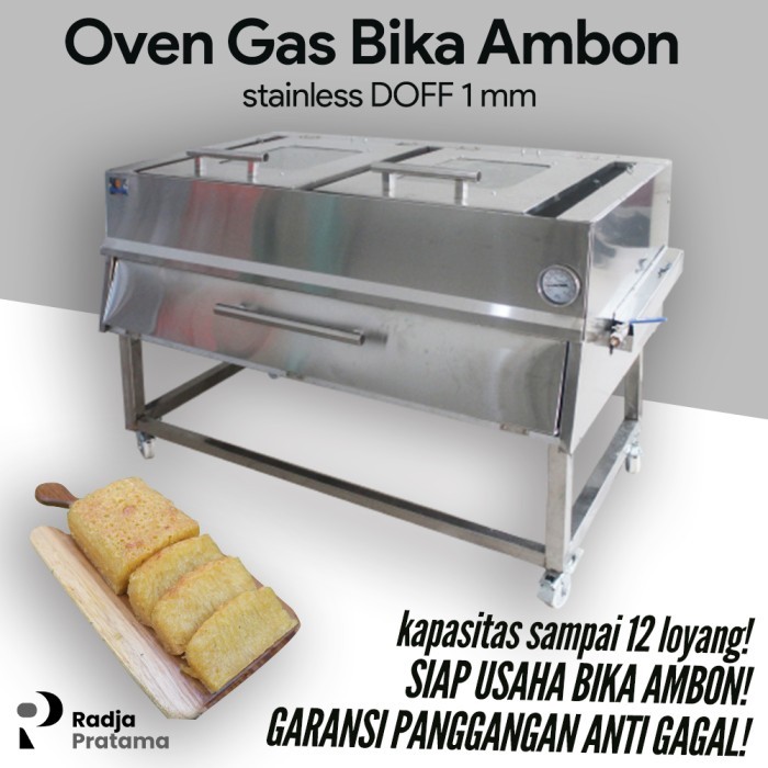 TERLARIS! Oven Gas Bika Ambon SUPERIOR Stainless Doff Super Tebal BERGARANSI