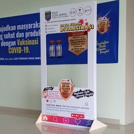 TERLARIS Jual Frame Photobooth Instagram, Multiplek Ukuran 120 x 210