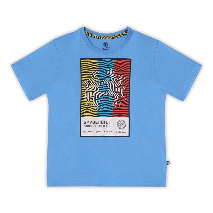 BRD SPYDERBILT KAOS LENGAN PENDEK ANAK ANAK BIRU BELIER PLANET SURF SGA