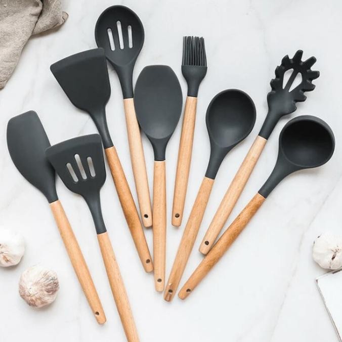 Alat Masak Set Dapur Kitchen Cooking Set 9Pcs Spatula Peralatan Masak