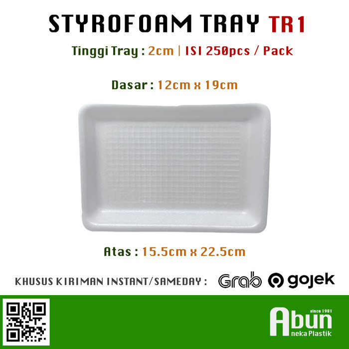 

TERBARU! Tray Styrofoam TR-1 Isi 250pcs