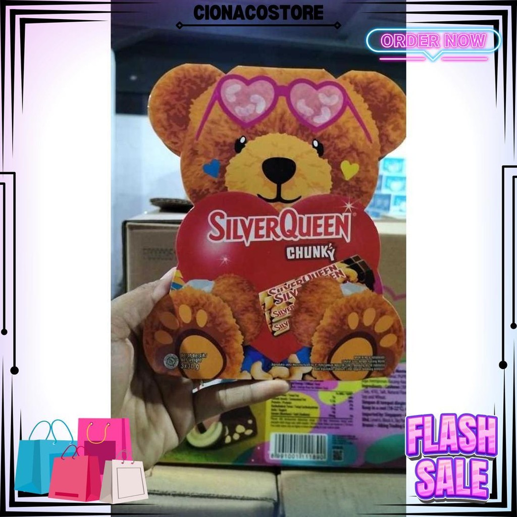 

Ready Silverqueen Chunkybar Valentine Bear Isi Mede 3 Pcs 26Gr D Promo Puncak
