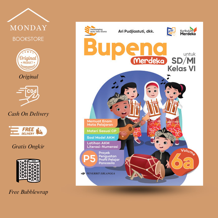

LANGSUNG KIRIM BUPENA MERDEKA SD/MI JL.6A/KM by Erlangga