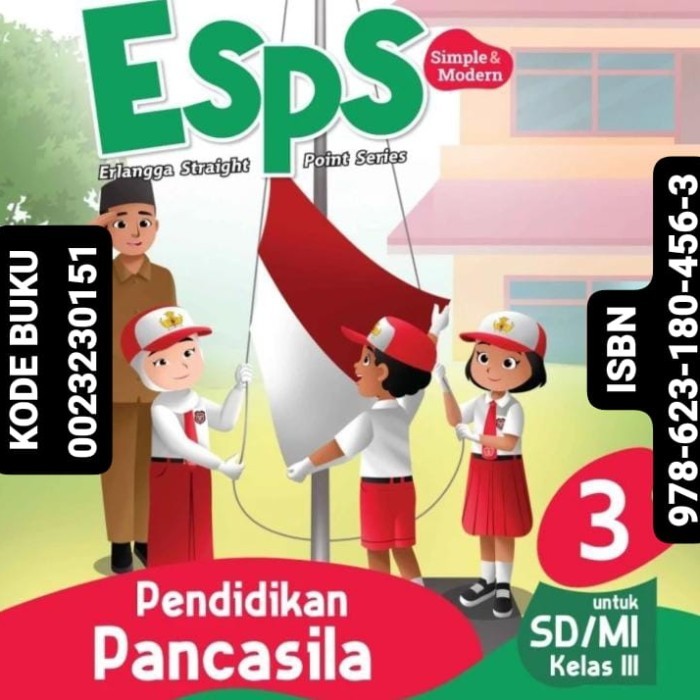 

BERMUTU Buku ESPS Pancasila Revisi Kelas 3 SD / MI Kurikulum Merdeka Erlangga