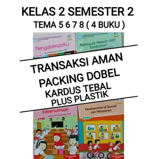 

BISA FAKTUR paket buku tematik sd kelas 2 tema 5678 semester 2 (isi 4 buku)