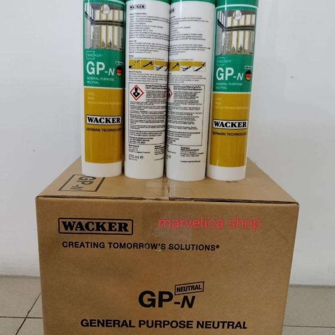 Promo Lem kaca silicone sealant acetic cure GP Wacker/sealant wacker gp-n COD