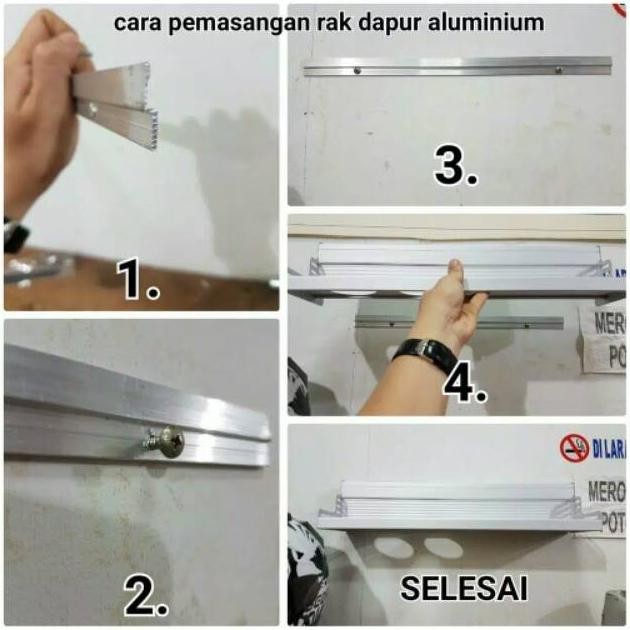 Besar Rak dapur gantung rak peralatan pisau dapur rak pisau riau
