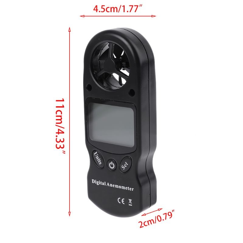 8 in 1 TL-302 Digital Anemometer LCD Display Thermometer