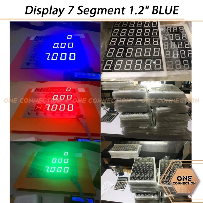 Display 7 Segment 1.2" Inch Common Anoda Blue / Biru 1.2 Inchi