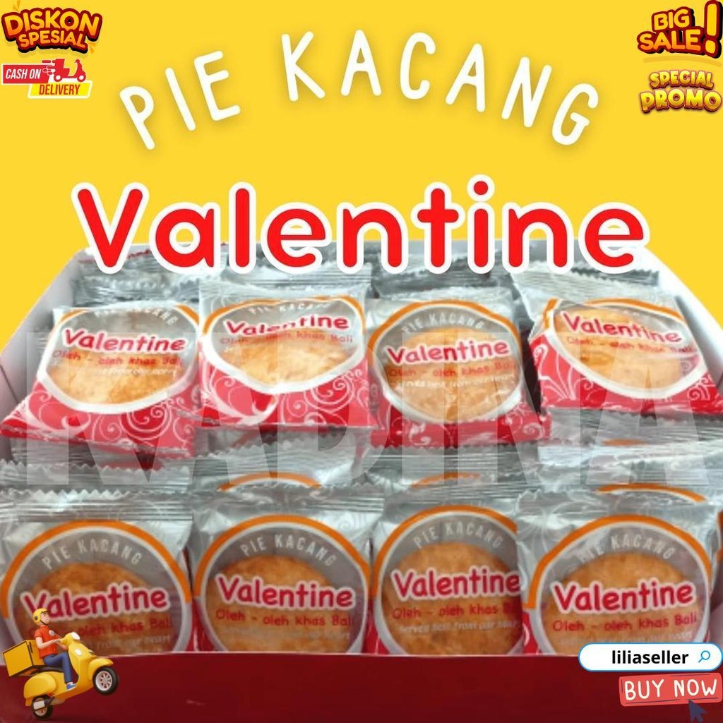 

Pie Kacang Valentine Bali | Free Box Isi 50 Pcs | Pai Kacang Bali | Oleh-Oleh Khas Bali Grosir Ecer D Cod