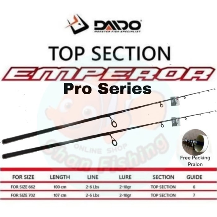 AJR99 UJUNG JORAN / TOP SECTION DAIDO EMPEROR PRO SERIES (ORIGINAL PART)