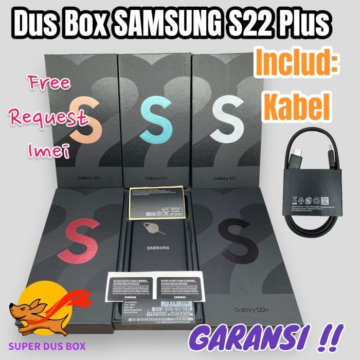 

Dus Box Kotak Samsung S22 Plus Full Set free Requet Imei