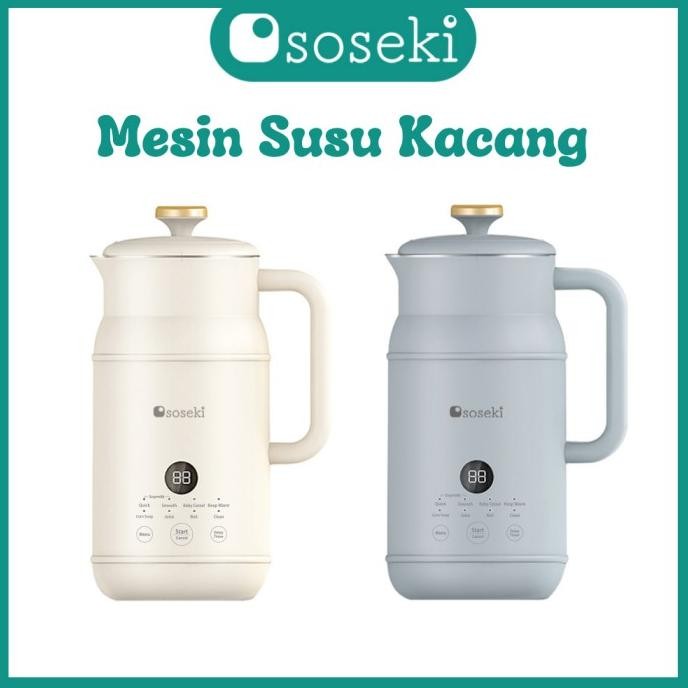 Soseki Soymilk Maker/Blender/Mesin Susu Kacang Multifungsi 600Ml/1L Salshak
