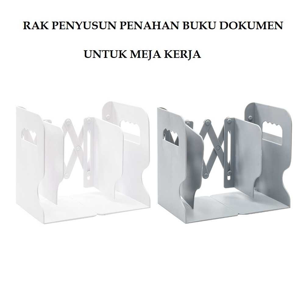 

Retractable Desk Book Holder with Pen Holder - Rak Buku di Meja Anda