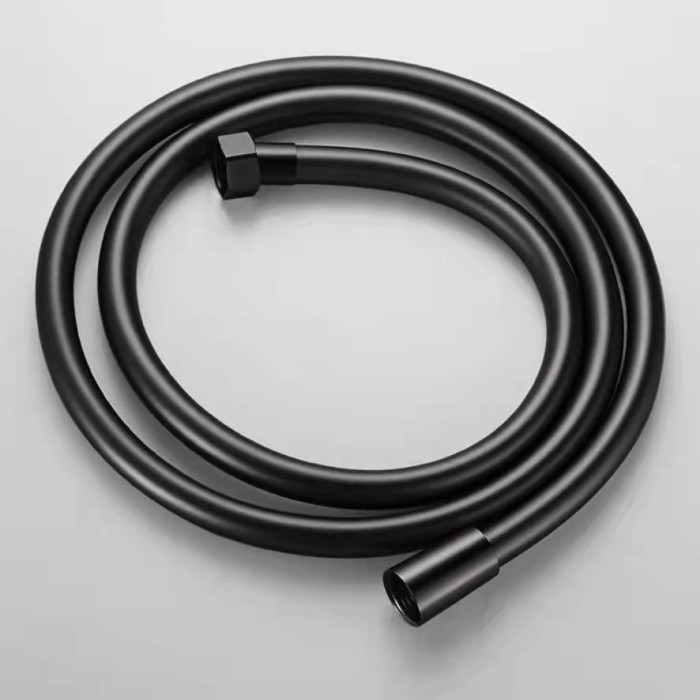 KOMPLIT Selang shower Plastik 150cm Hitam pvc-fleksibel hose kloset 1,5 meter closet jet shower