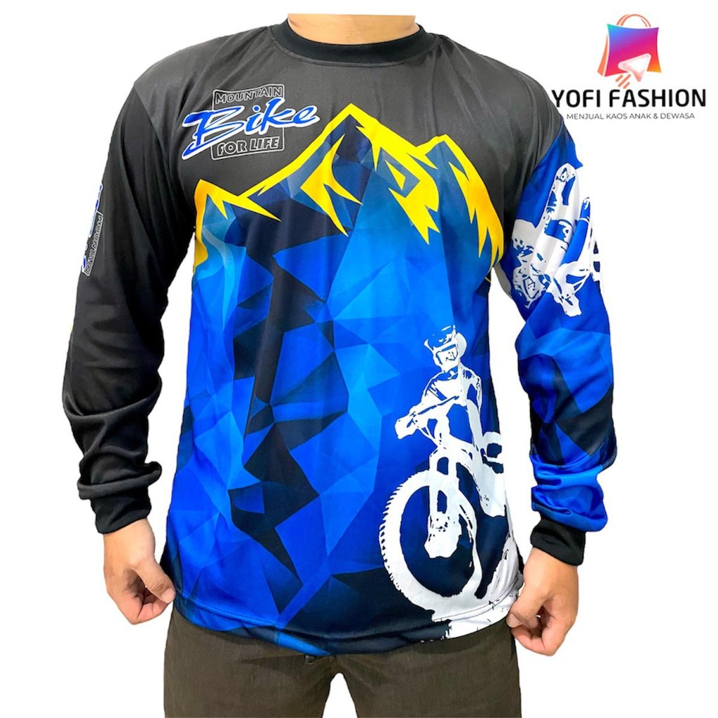 Baju Jersey Speda Gunung Lengan Panjang Offroad MTB - Sport
