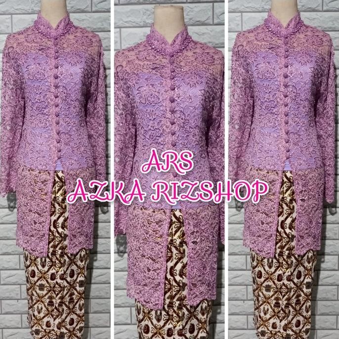 Grosir Set Kebaya Akad Nikah Kebaya Brukat Putih Kebaya Brukat Tunik Premium