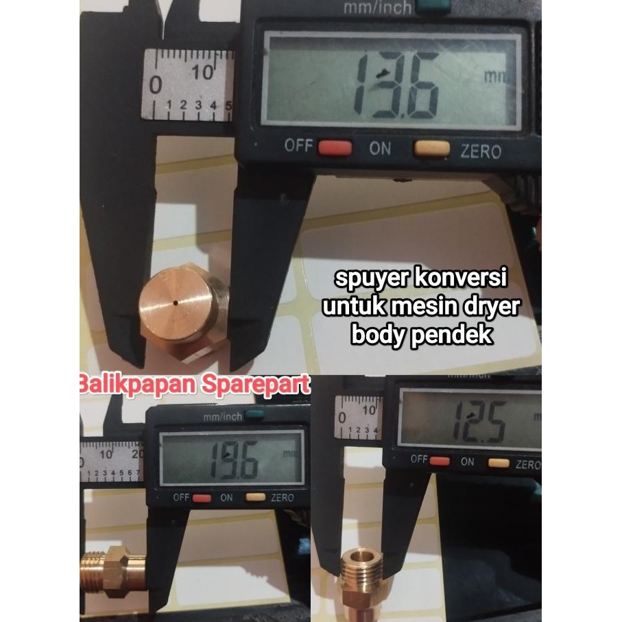 favorit] Spuyer Nozzle kompor gas lpg konversi dryer semawar Rinnai Quantum universal