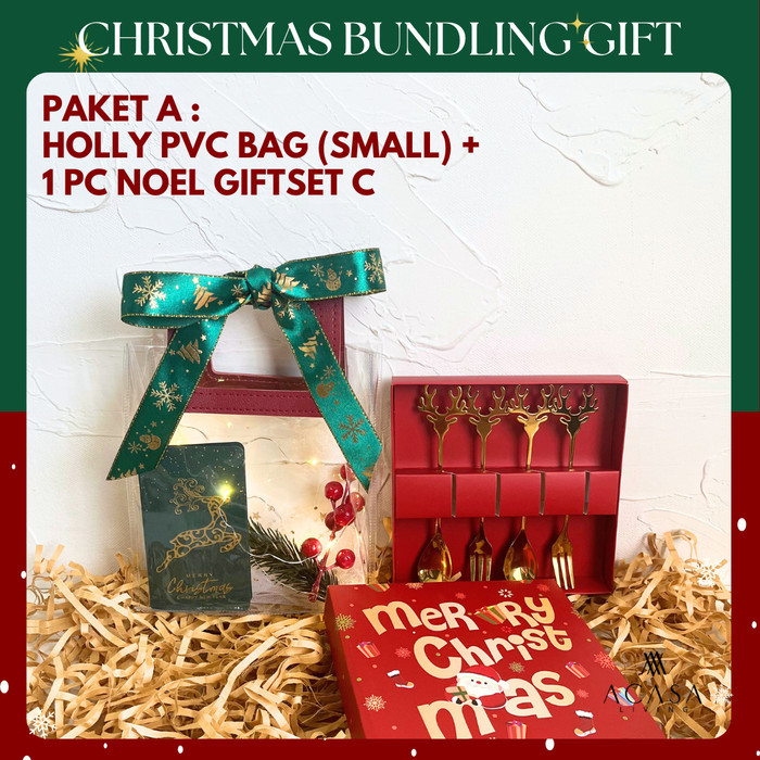 

Christmas Gift Set Bundling Hampers Kado Natal / Hadiah Natal Keramik Gelas Sendok Natal FREE Kartu