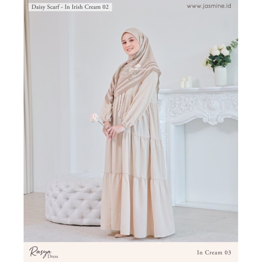 Jasmine - Rasya Dress Gamis - Cream