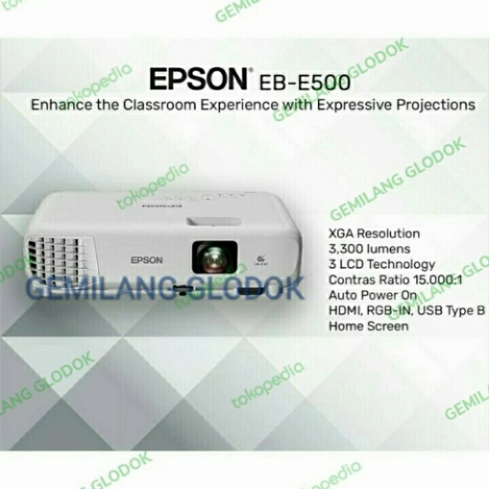 Projector EPSON EB-500 ~ Proyektor EPSON EB E500