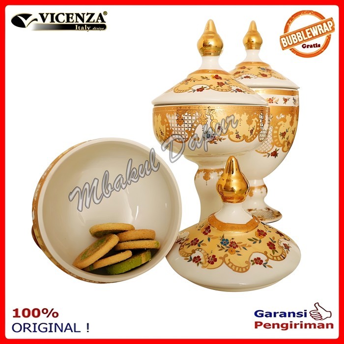 Toples Lebaran Set Toples Piala Set Toples Keramik Vicenza TCRt 383