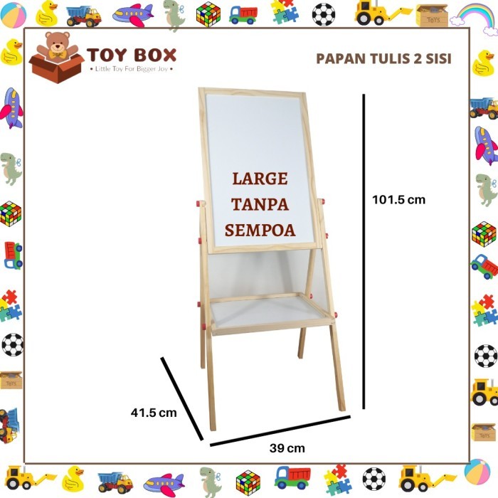 

PAPAN TULIS LARGE (TANPA SEMPOA) PAPAN TULIS 2 SISI BLACK+WHITEBOARD-