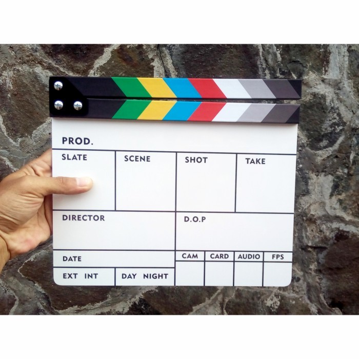 

NEW Clapper Board Akrilik 20x25 model lengkap