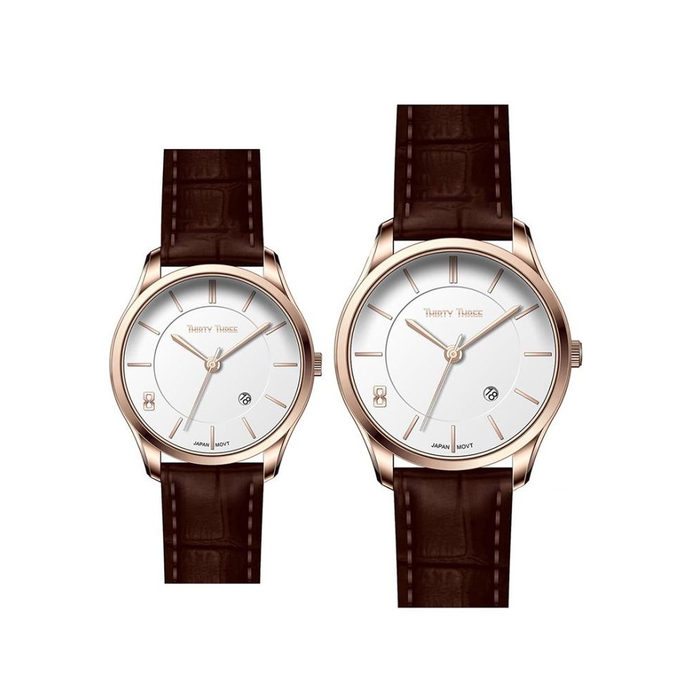 Grosir Jam Tangan Couple Thirty Three Kyoto Th2006Ml-Rg01-L05