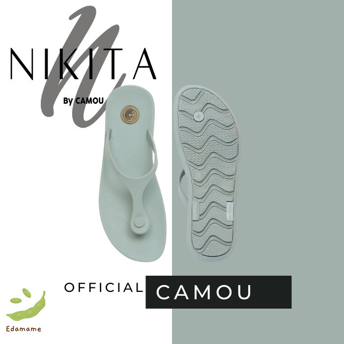 [Official] Sandal Wanita Jepit Camou NIKITA Edamame Hijau