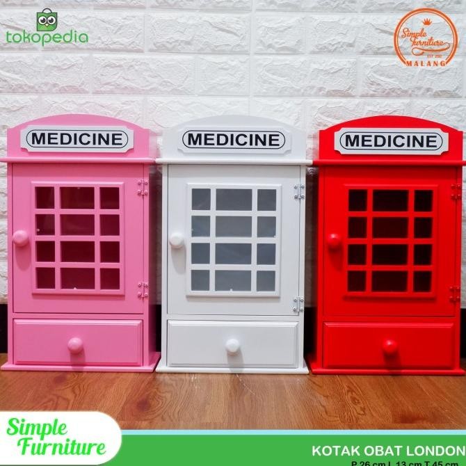 Kotak Obat P3K Phonebox London (Plus Laci) Original Dan Terpercaya