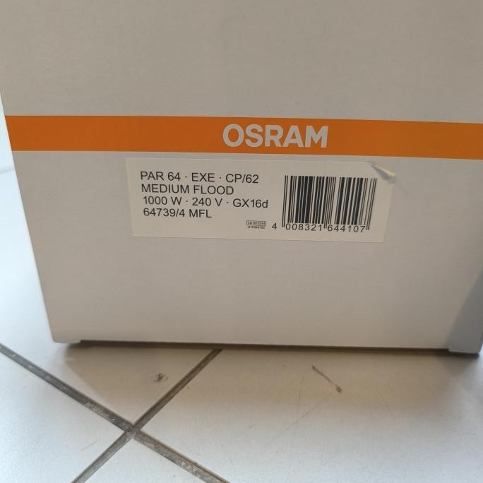Grosir Lampu Osram Par 64 Exe Cp/62 Medium Flood 1000W  240V Osram