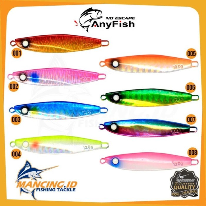 Umpan Pancing Lure Anyfish Mad Micro Jig 10gr Metal Jig