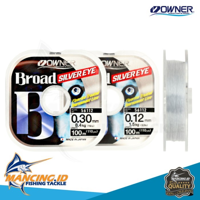 Senar Pancing Owner Broad Silver Eye 100m Made in Japan
