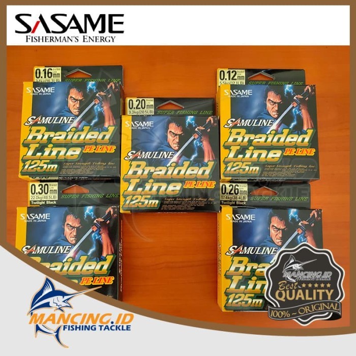 Senar Pancing Sasame Samuline Braided Line 125m Fishing Line