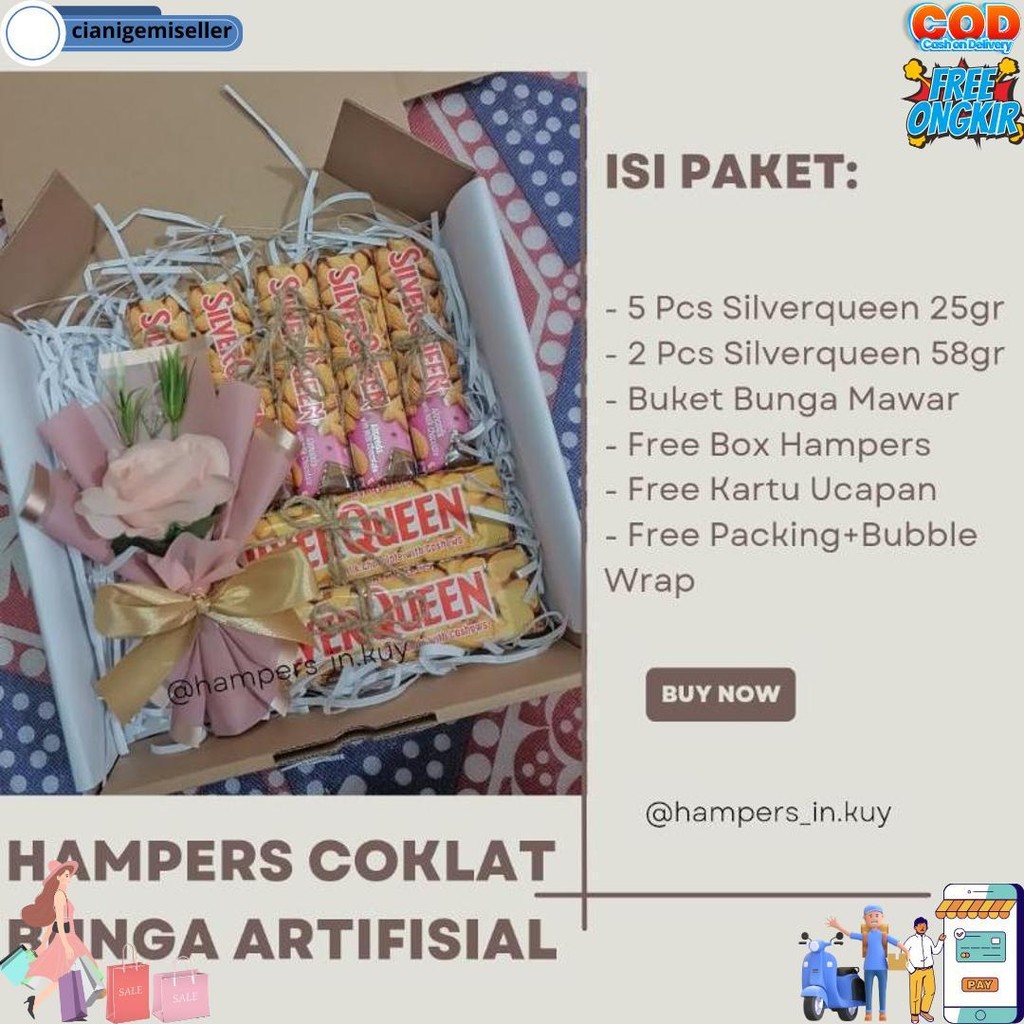 

Hampers Gift Box Coklat Untuk Kado Ulang Tahun / Anniversary / Valentine / Lebaran / Wisuda D Termurah