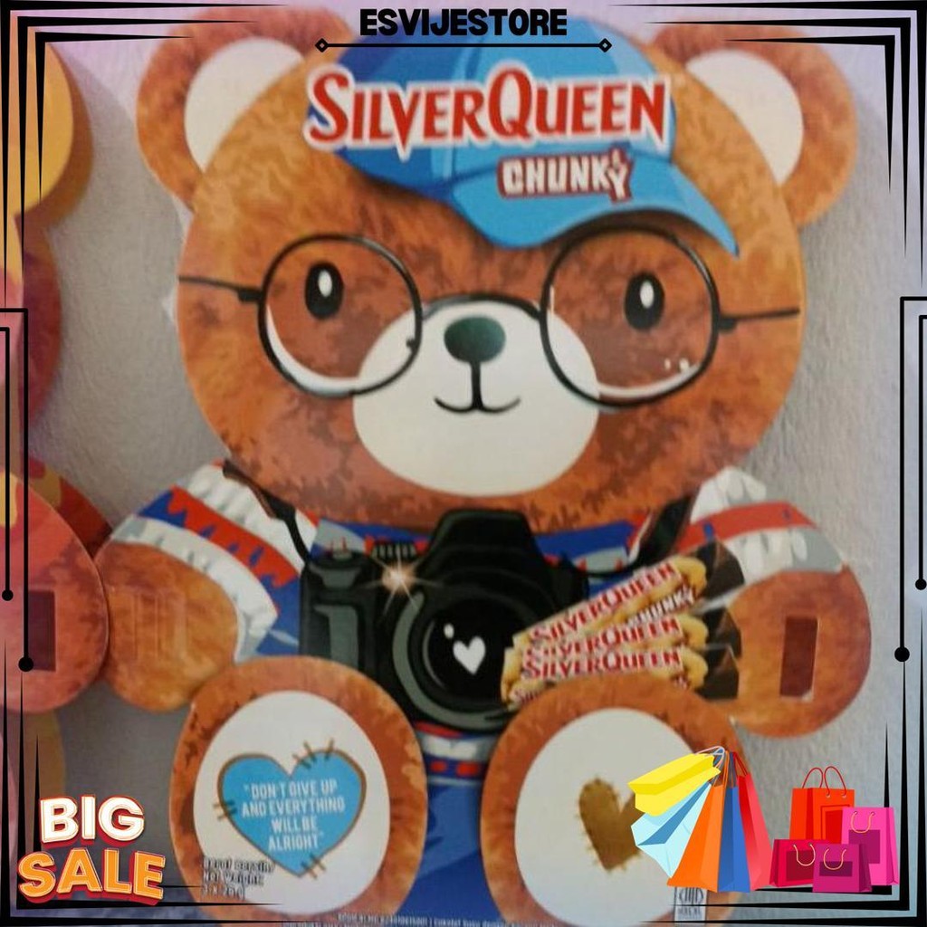 

2025 Coklat Silverqueen Boneka Teddy Bear Love Valentine Day Edition Edisi Valentin Cokelat Kado Pacar Gift D Cod