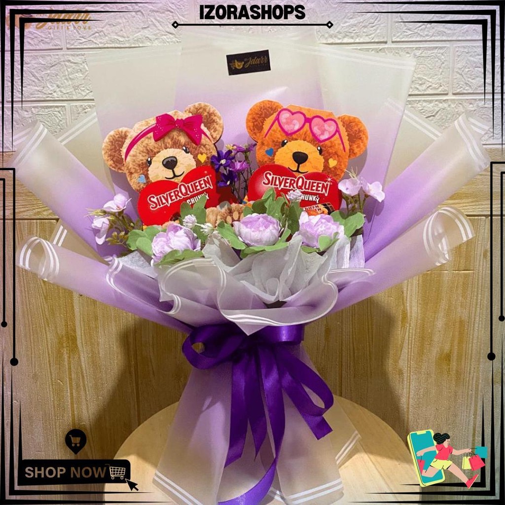

Buket Coklat Silverqueen Bear Terbaru Size Medium Hadiah Unik Bouquet Valentine Kado Pacar Gift Ultah Kejutan Anniversary Custom Request Viral D Sale