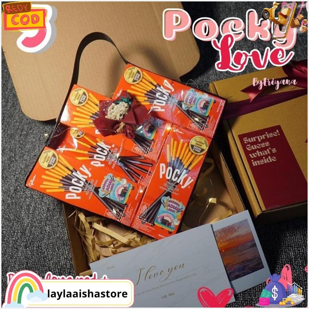 

Pocky Love Hampers Snack Box Kado Ulang Tahun Pacar Kado Valentine Gift Box Hampers Coklat Premium Hadiah Boneka Wisuda Anniversary Sempro Sahabat Hadiah Unik Cewek Cowok Terlaris