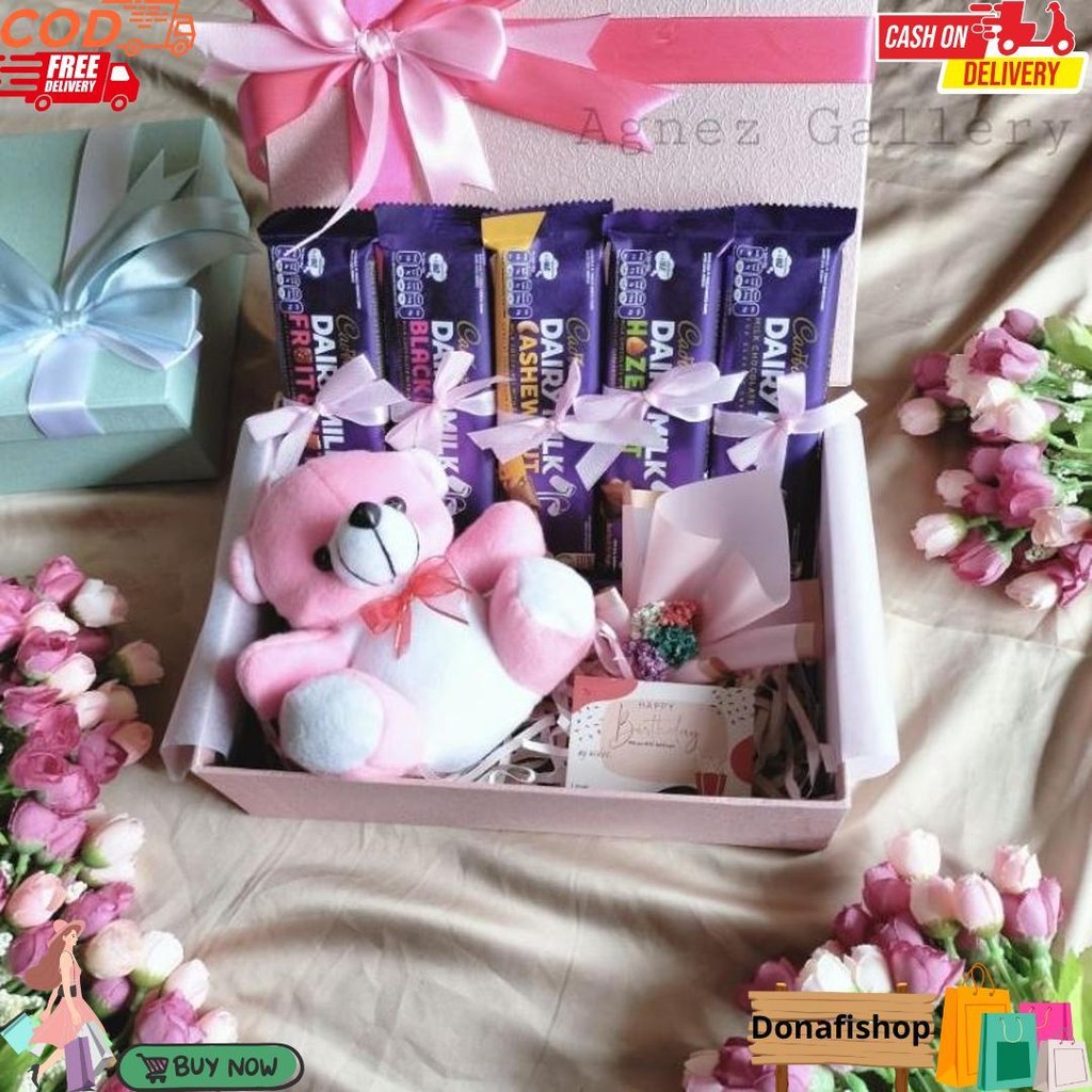 

Hampers Coklat Snack Box / Kado Valentine Ulang Tahun Wisuda Natal / Souvenir Ulang Tahun / Cadbury D Terlaris